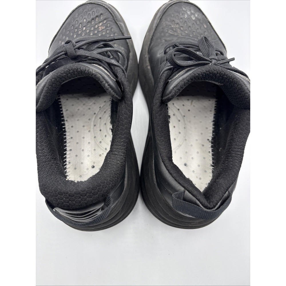 Hoka One One Bondi SR Shoes Womens Size 10 Black Leather Workwear No Insoles - Picture 10 of 11